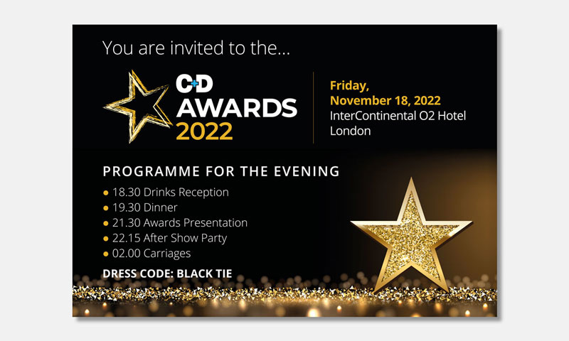 An advert for Chemist and Druggist Awards 2022